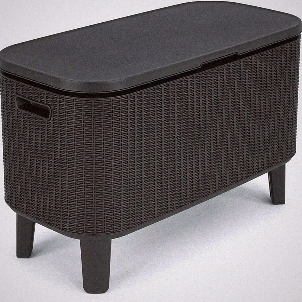 Gartenbar Keter Bevy Cool Bar Rattan Kühlbehälter Tisch 246853