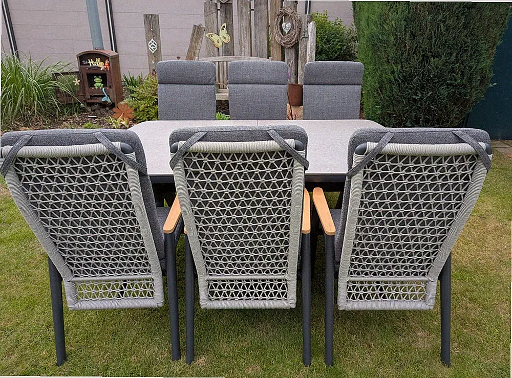 Gartengarnitur Gartensitzgruppe Rope Gartenmöbel Set Terrassenmöbel Sitzgruppe