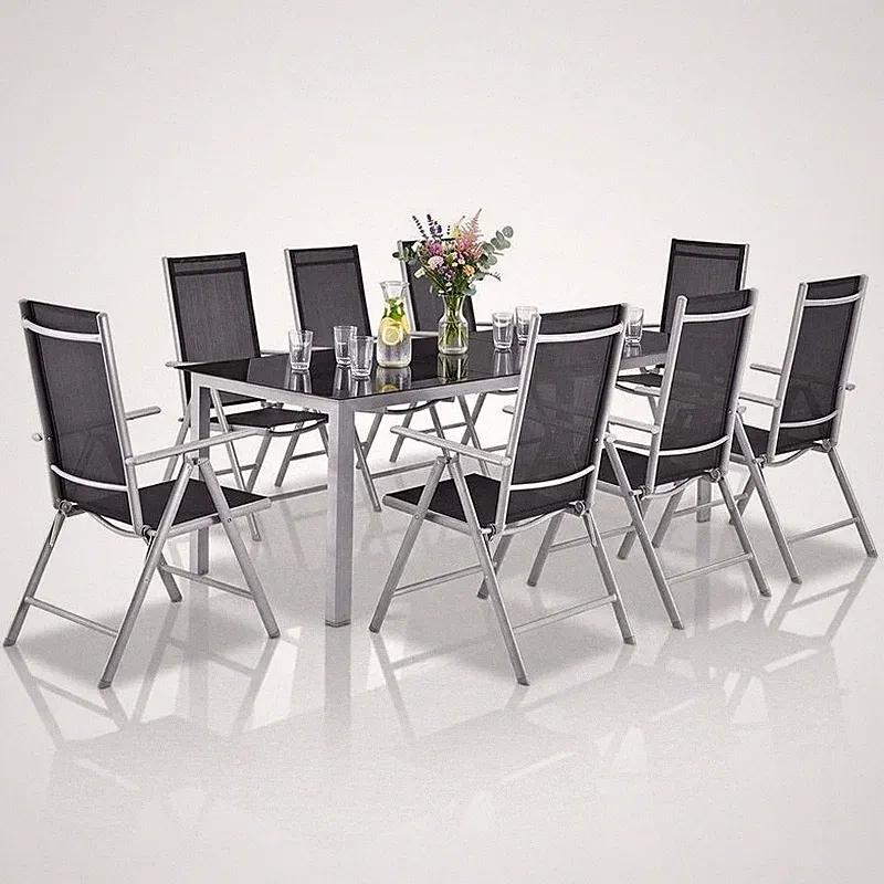 Gartengarnitur Milano Gartenset 7-teilig Aluminium Tischgruppe - Sehr Gut