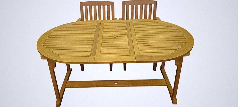 Gartengruppe Liberia Oval 6x Gartensessel 1x Gartentisch Auszug