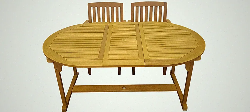 Gartengruppe Liberia Oval 6x Gartensessel 1x Gartentisch Auszug