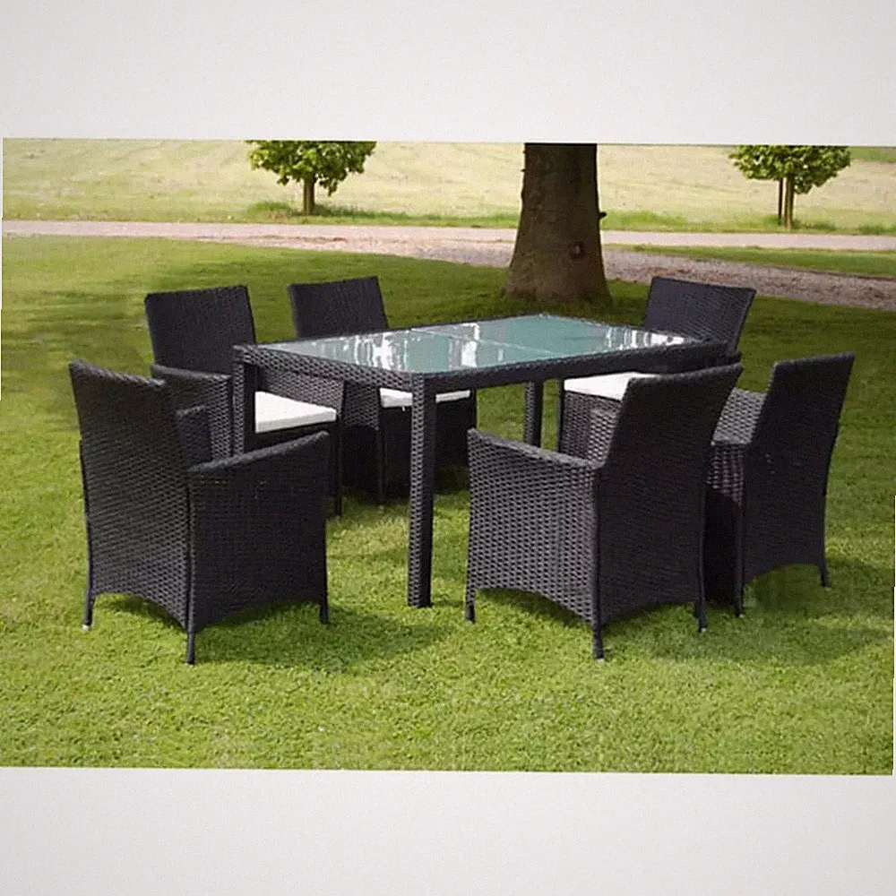 Gartenmöbel 13/18-tlg.Poly Rattan Sitzgruppe Gartenset Tisch Stühle Sitzpolster