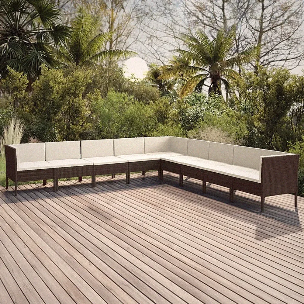 Gartenmöbel Auflagen Poly Rattan Sofa Lounge Sitzgruppe mehrere Auswahl vidaXL