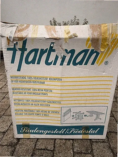 Gartenmöbel Set 6 Stühle + 1 Tisch Kunststoff