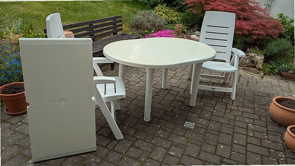 Gartenmöbel-Set, Hartmann, weiß