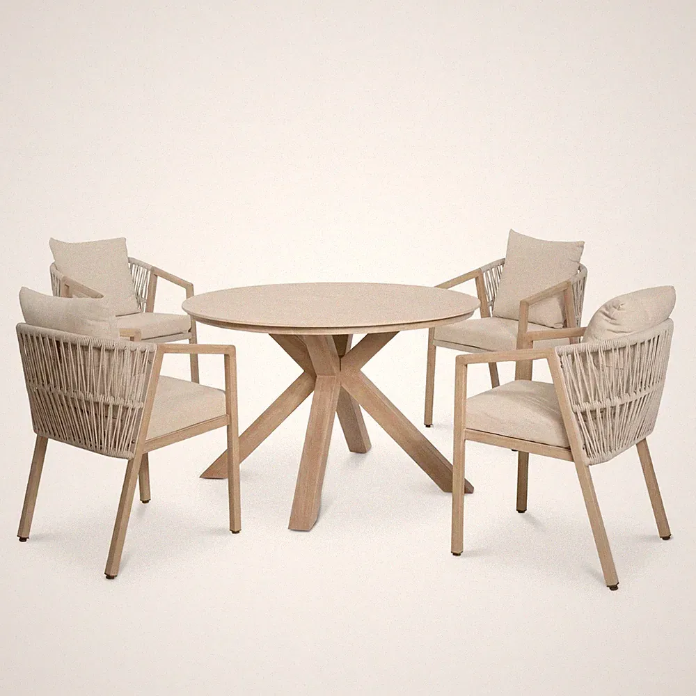 Gartenmöbel Set LICATO Balkonmöbel Tisch Stühle di volio