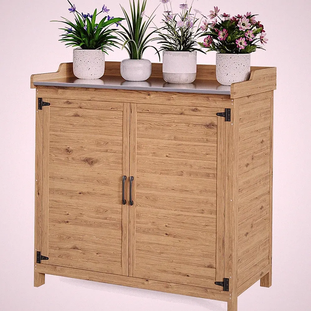 Kiefernholz Ausziehbarer Gartentisch