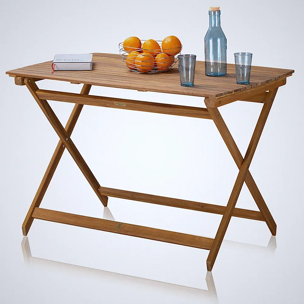 Gartenset Gartentisch Balkonstuhl klappbar platzsparend Outdoor 120kg braun