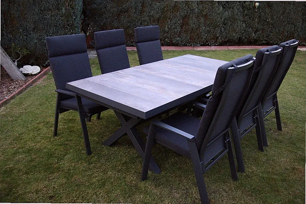 Gartensitzgruppe Gartengarnitur Garden Gartengarnitur Aluminium Gartenmöbel Set