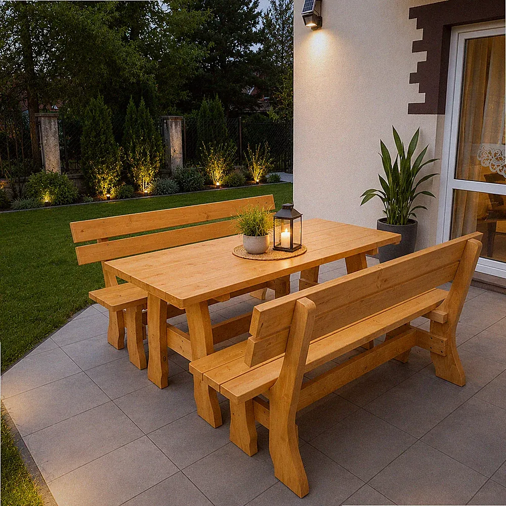 Gartensitzgruppe Gartenmöbel Garnitur Sitzgruppe Balkonset "GAZDA II"