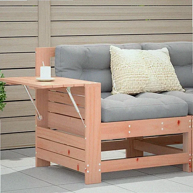 Gartensofa Balkonsofa Outdoorsofa Relaxsofa Loungemöbel Set Massivholz Kiefer