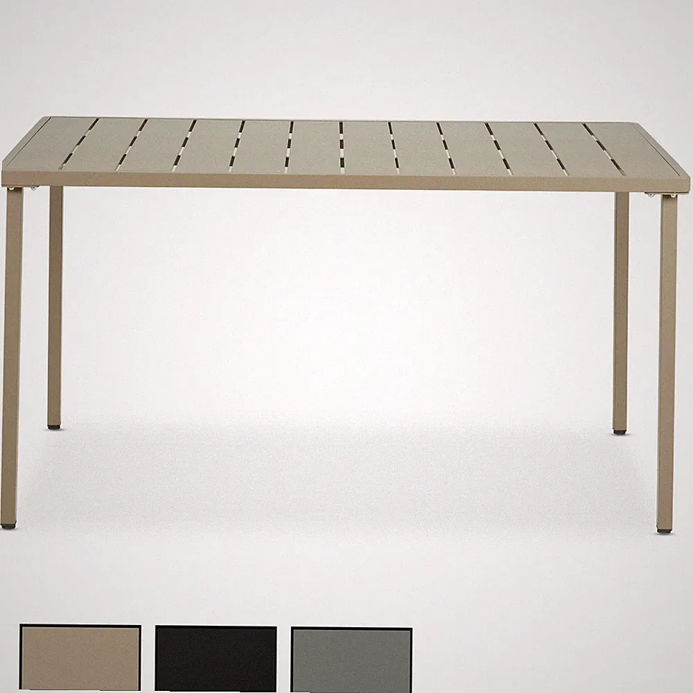 Gartentisch 140 x 80 cm wetterfest Esstisch Terrassentisch modern für 6 Persone