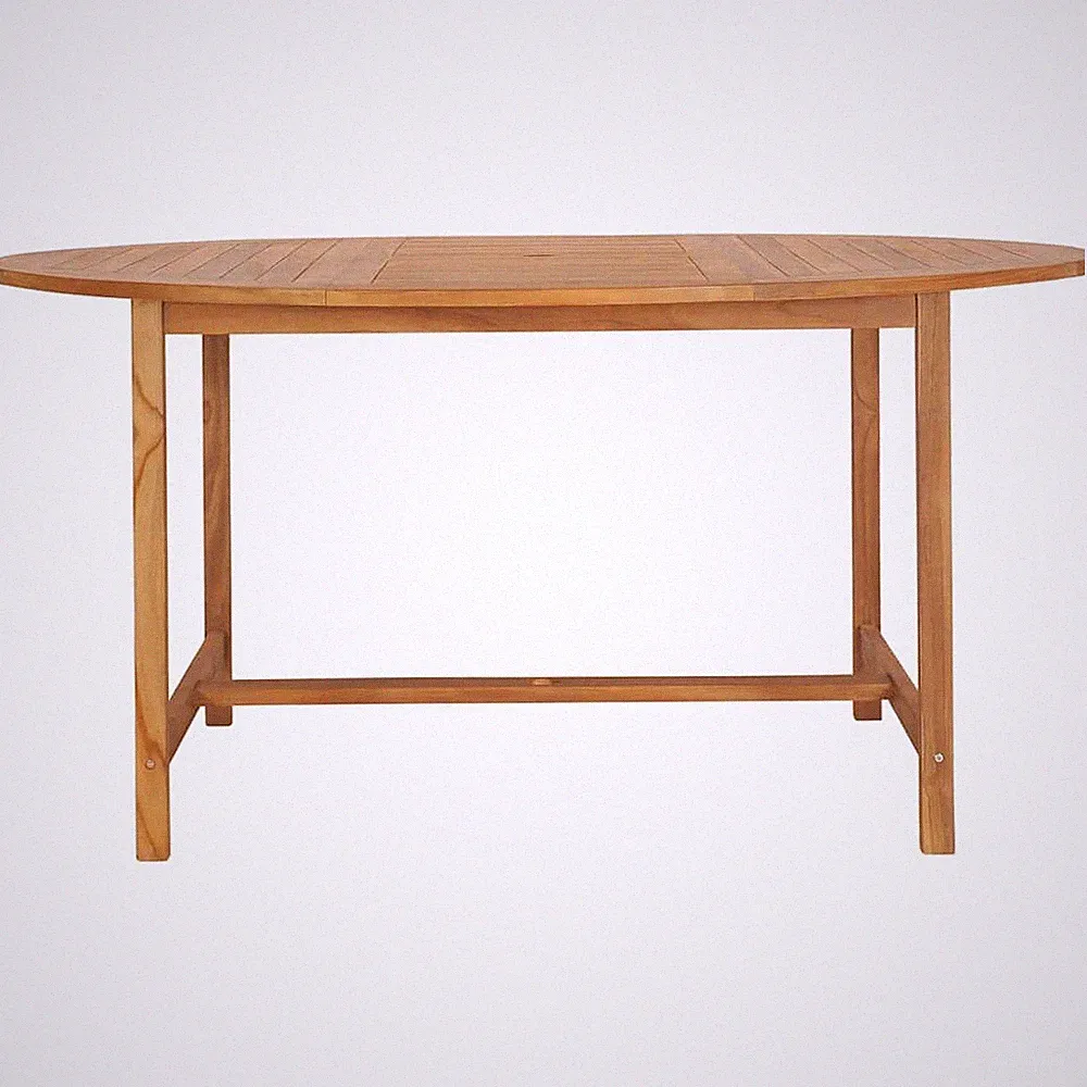 Gartentisch 150x76 cm Massivholz Teak