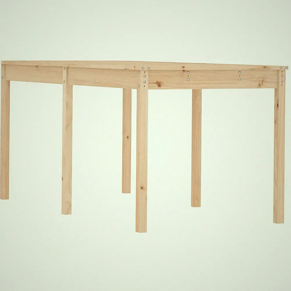 Gartentisch 159,5x82,5x76 cm Massivholz Kiefer
