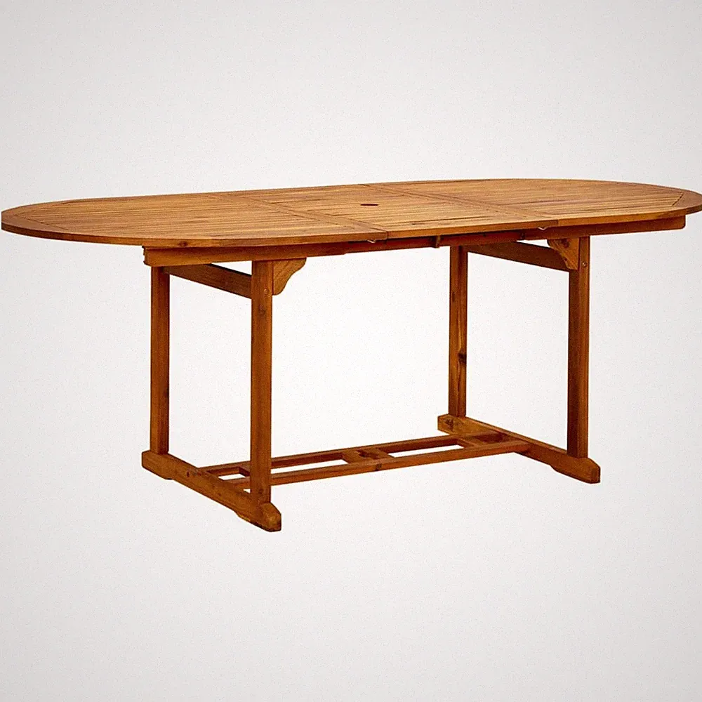 Gartentisch 200x100x74 Cm Akazie Massivholz Holz