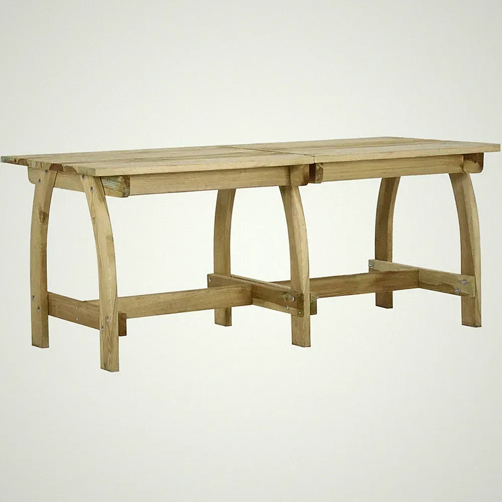 Gartentisch 220x74x75 cm Kiefernholz Imprägniert