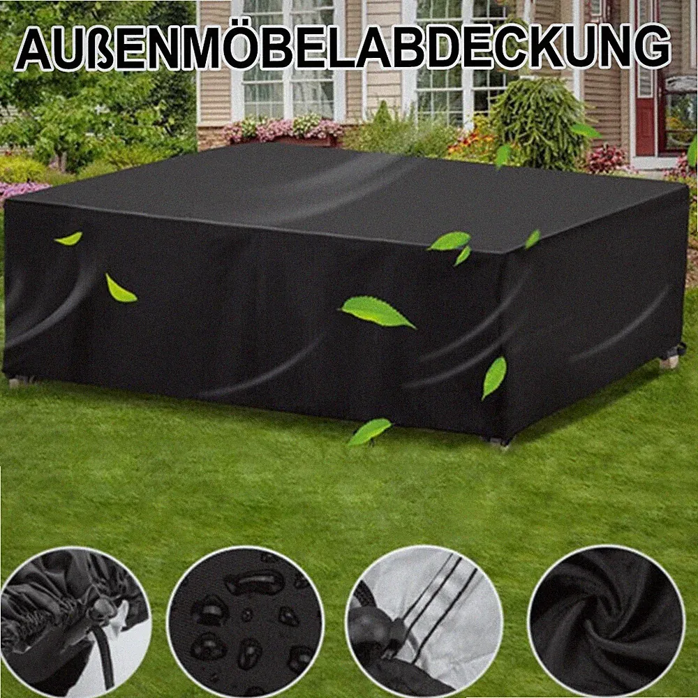 Gartentisch Abdeckung Schutzhülle Gartenmöbel Abdeckplane Garnitur Wasserdicht.