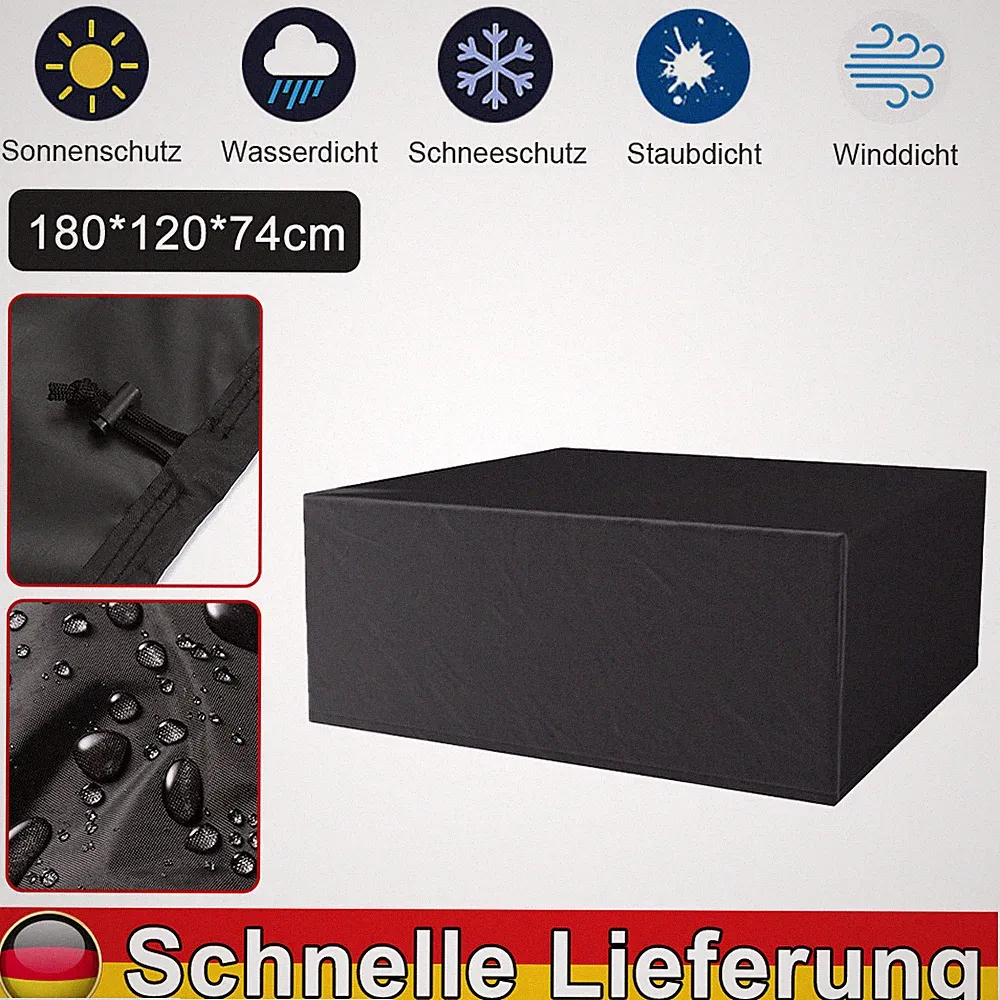 Gartentisch Abdeckung Schutzhülle Gartenmöbel Abdeckplane Möbelschutzhülle
