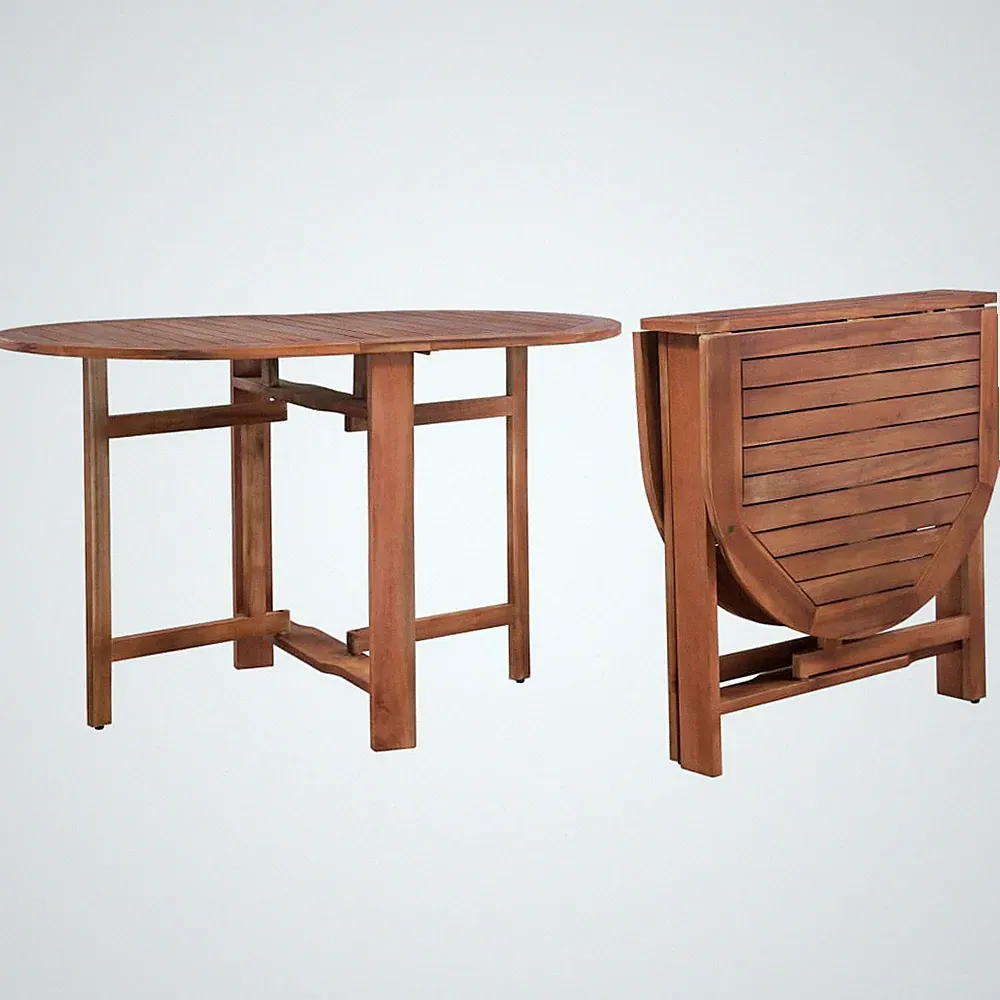 Gartentisch Akazienholz Oval Esstisch Klapptisch Terrassentisch Tisch vidaXL