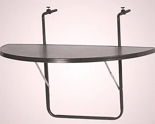 Gartentisch Alco Balkonhänge 100 x 50 cm anthrazit Gestell aus Stahl in anthrazi