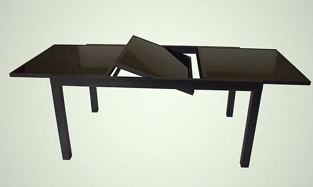 Gartentisch Alu Glas Ausziehtisch Gartenmöbel Tisch TORINO 240x100cm schwarz