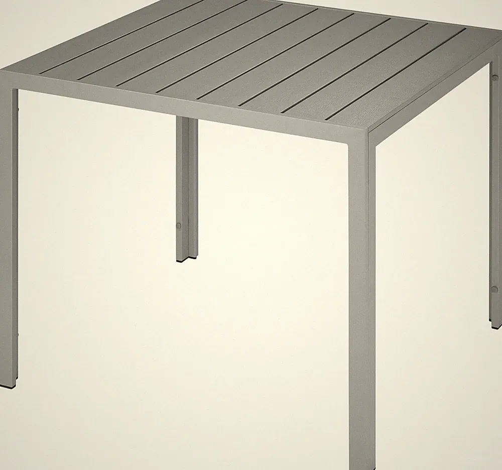 Gartentisch Aluminium Non-Wood Quadratisch Gartenmöbel Esstisch Terrassentisch