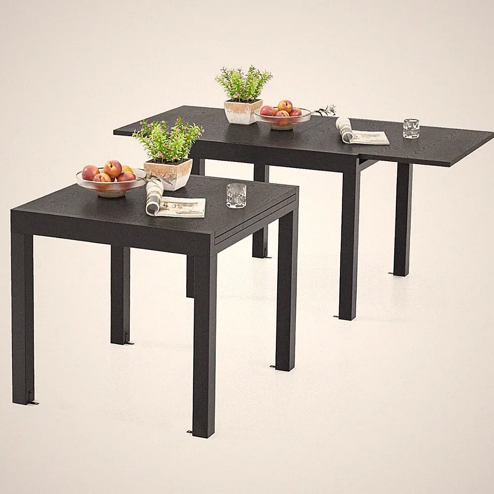 Gartentisch Aluminium Terrassentisch ausziehbar 80-160x80cm Esstisch 6 Personen