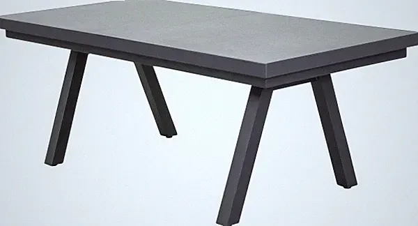 Gartentisch Aluminium Vivera II 200/260 x 100 cm ausziehbar anthrazit