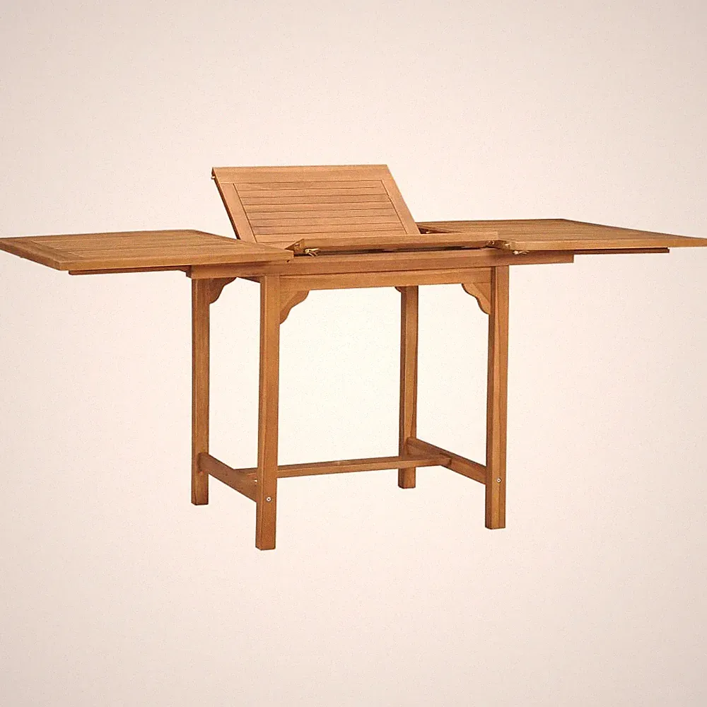 Gartentisch Ausziehbar (110-160)x80x75 cm Massivholz Teak