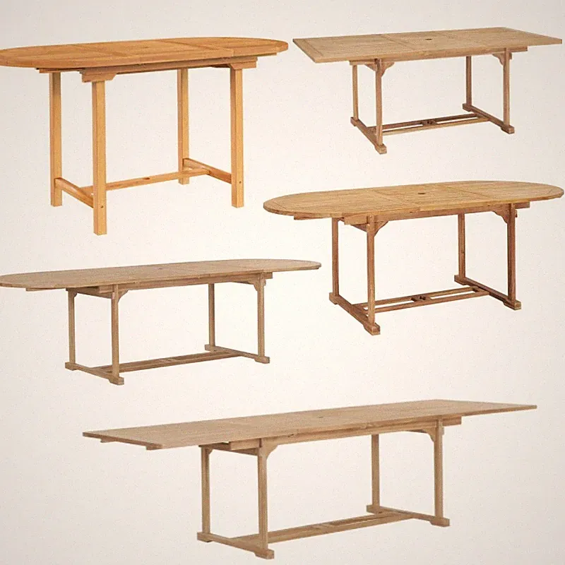 Gartentisch Ausziehbar Esstisch Holztisch Balkontisch Massivholz Teak