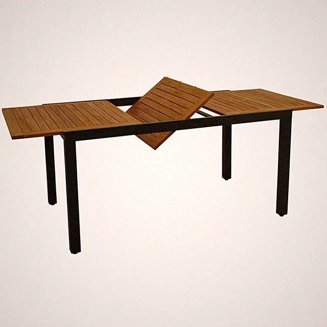 Gartentisch Ausziehtisch Alutisch Esstisch MILOS 150/200x90cm Alu Holz 2. WAHL