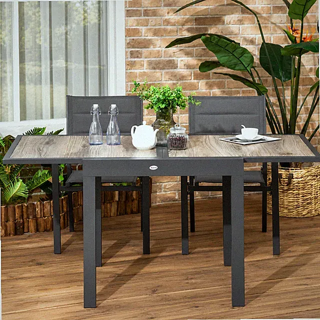 Sechseckig Ausziehbarer Gartentisch