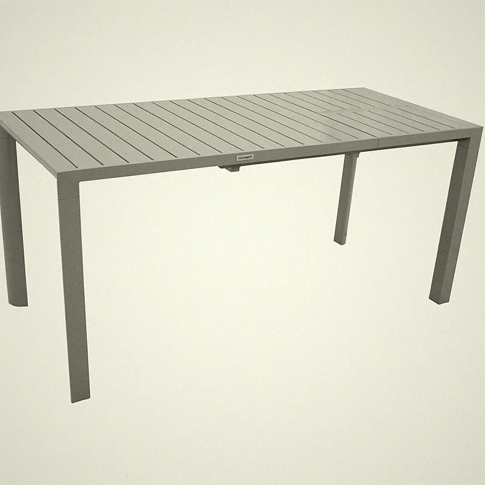 Gartentisch Ausziehtisch Esstisch Alutisch BAGO 162x70cm Alu silber, 2. WAHL