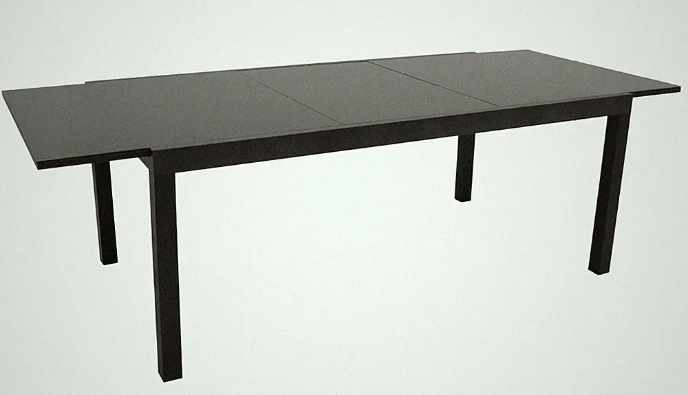 Gartentisch Ausziehtisch Gartenmöbel Glastisch ELBA 240x100cm Alu Glas 2. WAHL