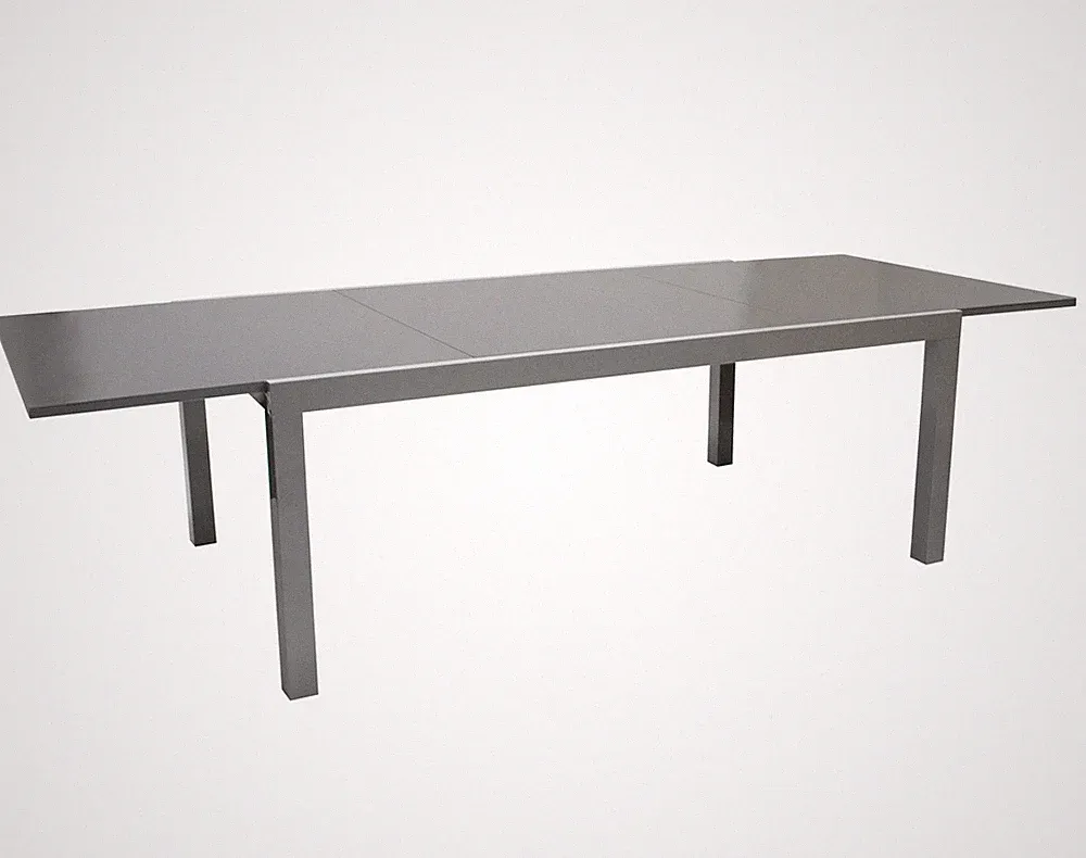 Gartentisch Ausziehtisch Gartenmöbel Glastisch MARINA Alu Glas 240x100cm 2. WAHL