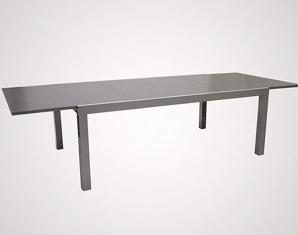 Gartentisch Ausziehtisch Gartenmöbel Tisch Glastisch MARINA Alu Glas 300x110cm