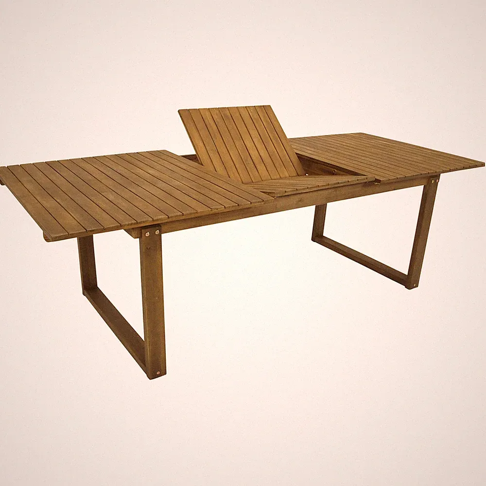 Gartentisch Ausziehtisch Holztisch SANTIAGO 180/240x100cm Holz Akazie, modern