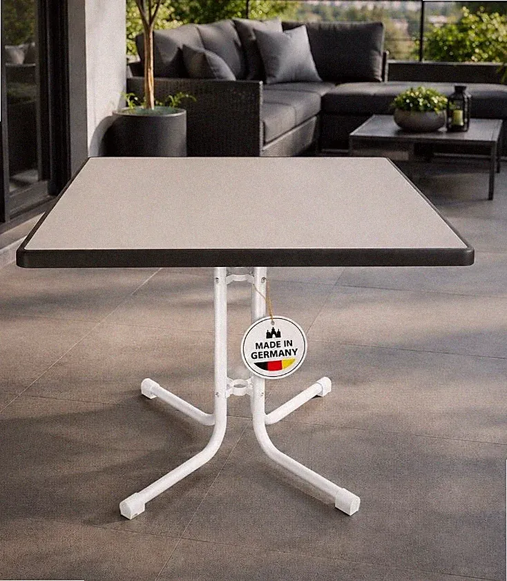 Gartentisch Balkontisch Klapptisch Bright klappbar wetterfest 80x80 cm Esstisch