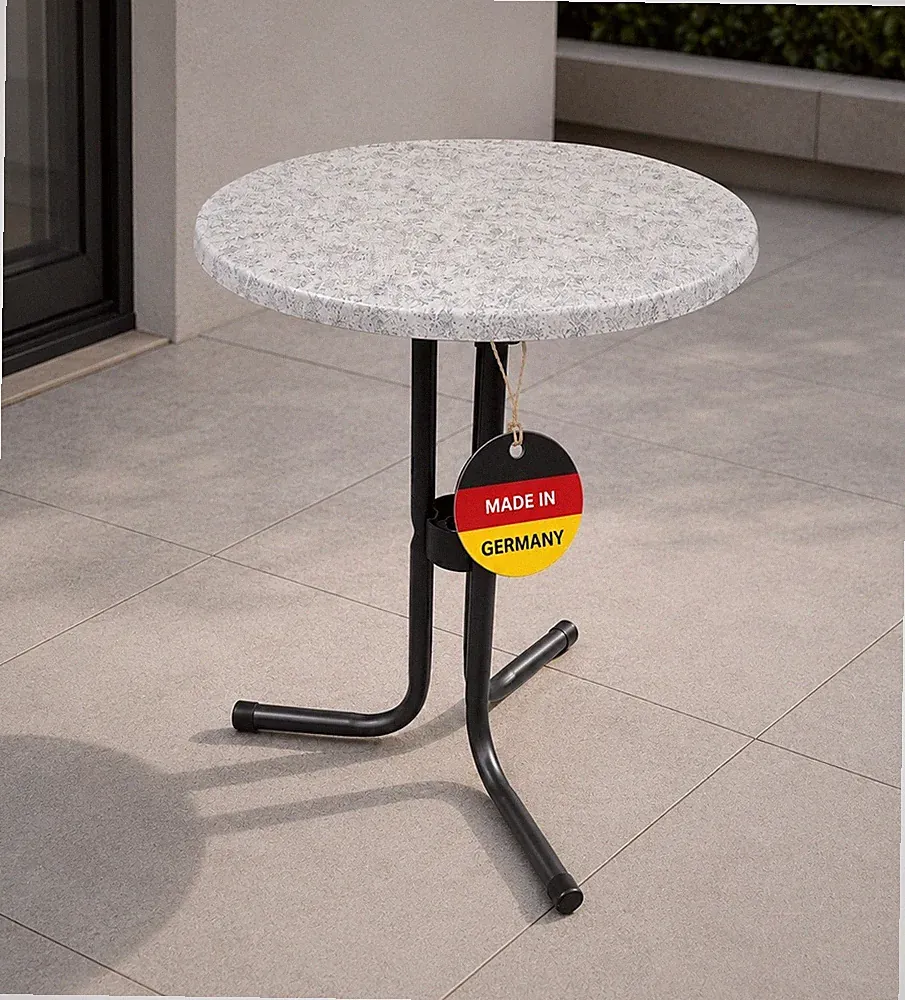 Gartentisch Balkontisch Klapptisch Fontana mit Topalit Platte klappbar 60cm rund