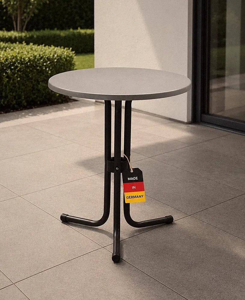 Gartentisch Balkontisch Klapptisch Stratos Werzalit Platte klappbar 60cm rund