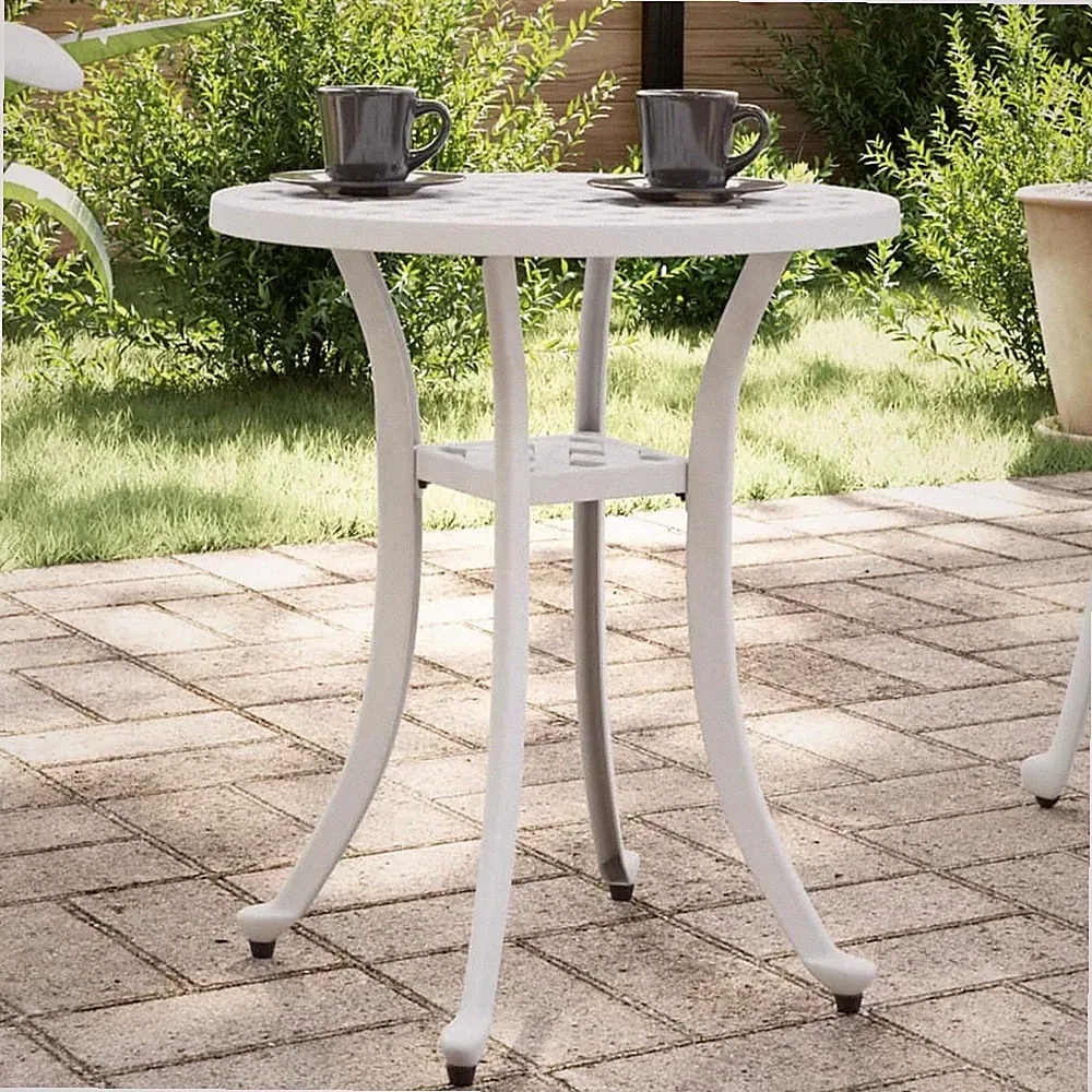 Gartentisch Beistelltisch Balkontisch Gartenmöbel Rund Aluminiumguss vidaXL