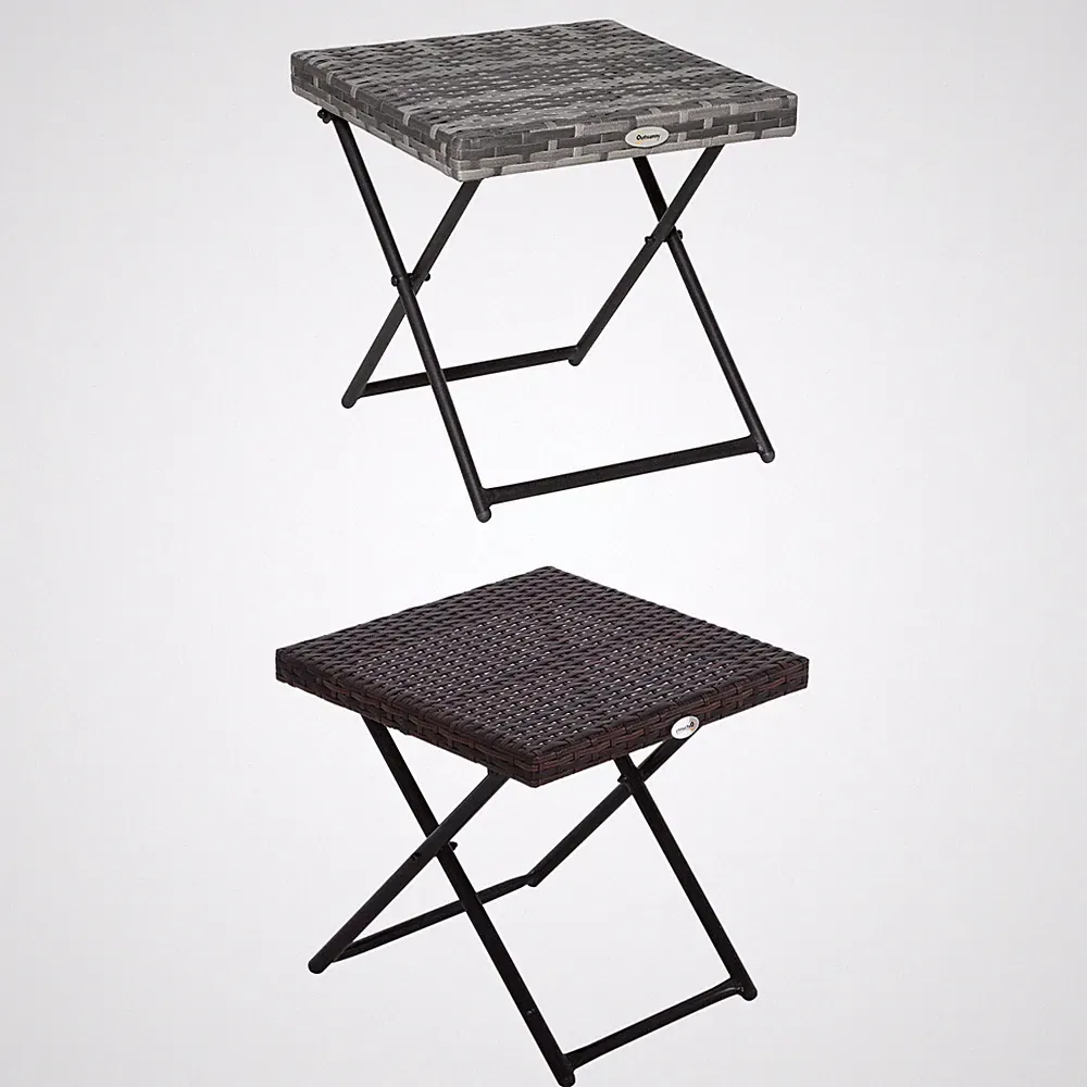 Gartentisch Beistelltisch klappbar Polyrattan Gartenmöbel Terrasse