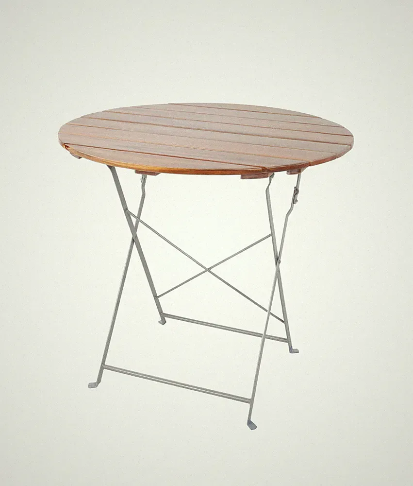 Gartentisch Biergartentisch rund Balkon Gartenmöbel Akazienholz klappbar Ø80 cm