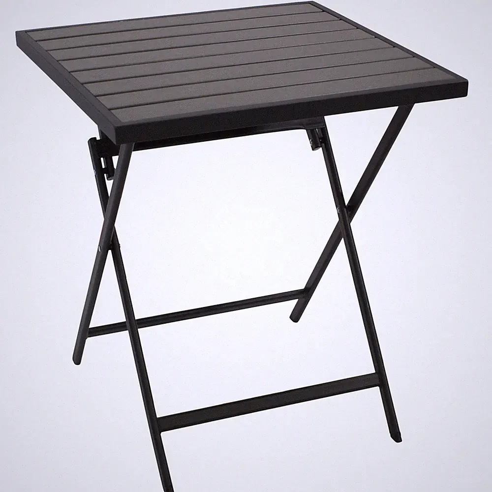 Gartentisch Bistrotisch Balkontisch Klapptisch ASCIANO 60x60cm Metall Kunstholz