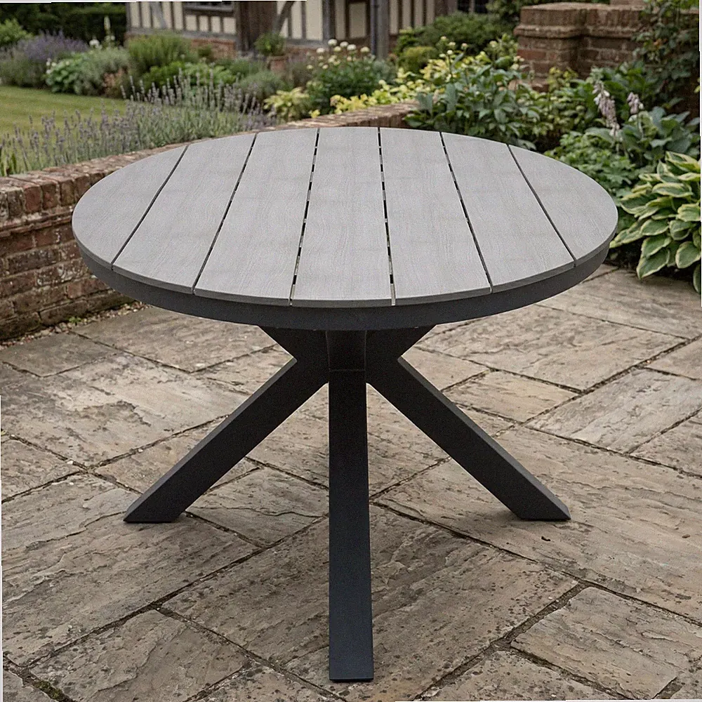 Gartentisch Esstisch Balkontisch Outdoor Non Wood Alu wetterfest Armati rund