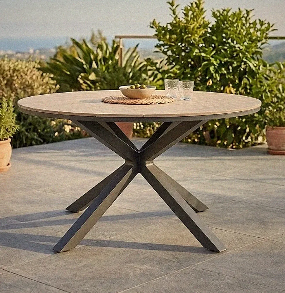 Gartentisch Esstisch Balkontisch Outdoor Non Wood Alu wetterfest Armati rund