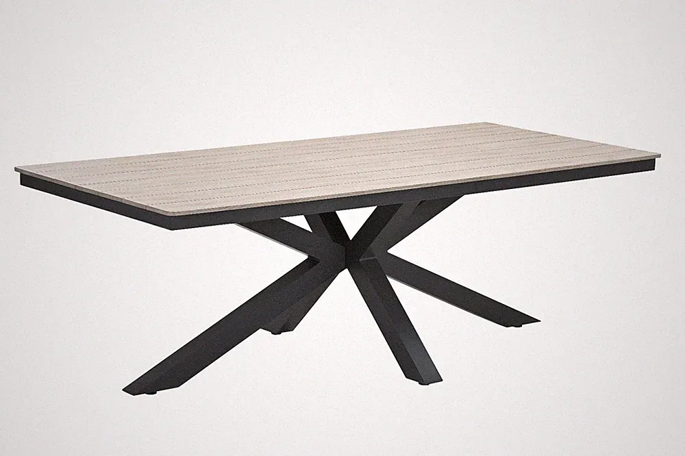 Gartentisch Esstisch Balkontisch XL Outdoor Non Wood Alu wetterfest Armati eckig
