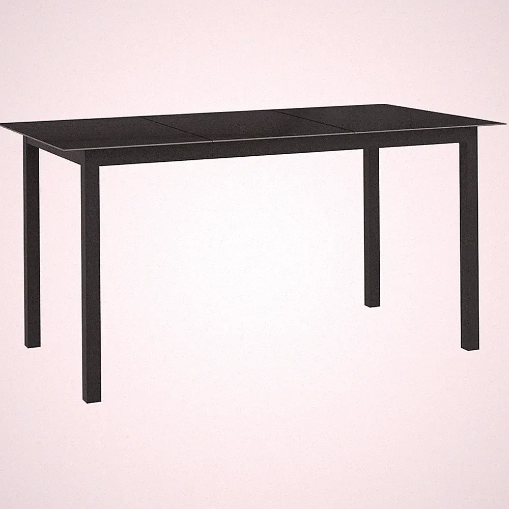 Gartentisch Esstisch Beistelltisch Balkontisch Terrassentisch Alu Glas vidaXL