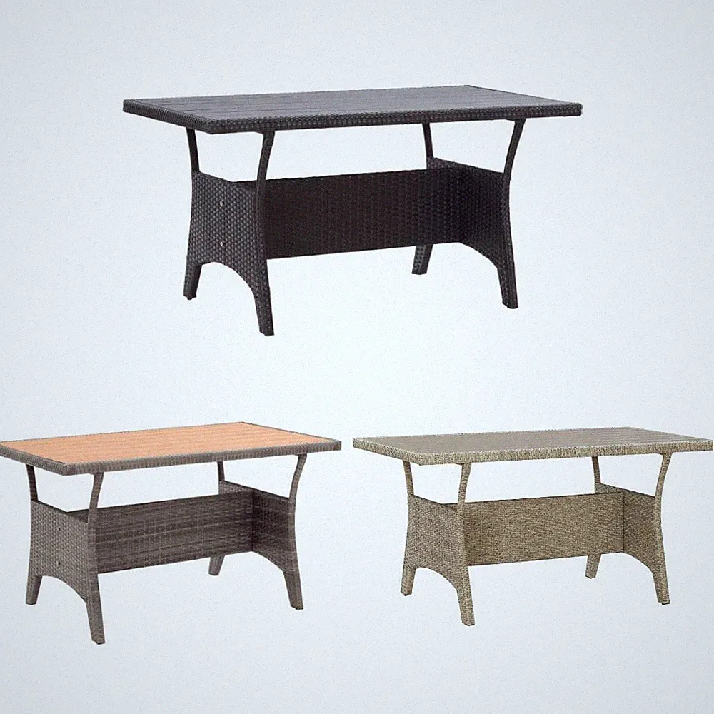 Gartentisch Esstisch Beistelltisch Balkontisch Terrassentisch Poly Rattan vidaXL
