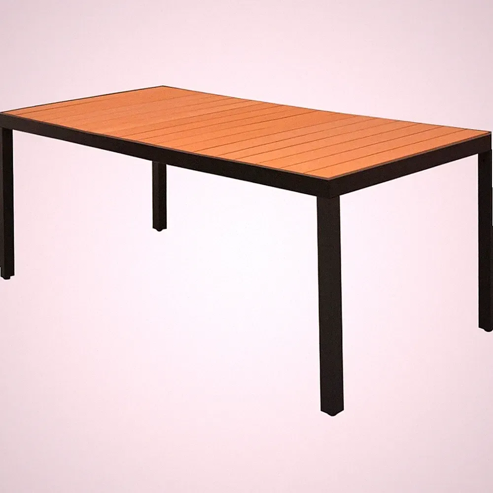 Gartentisch Esstisch Beistelltisch Terrassentisch Braun Aluminium WPC vidaXL